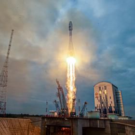 Старт ракеты «Союз-2.1б» с автоматической станцией «Луна-25» с космодрома Восточный. Фото Космического центра «Восточный» (ЦЭНКИ)