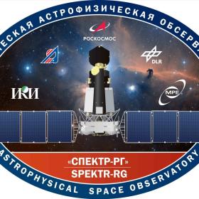 Логотип проекта «Спектр-РГ». Изображение Роскосмос/DLR/СРГ